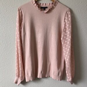 Adrianna Papell Blouse with Ruffled Neckline